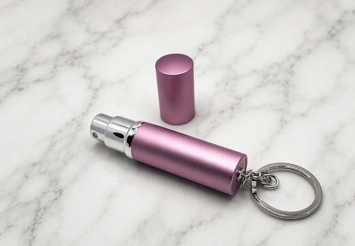 Portable perfume keychain
