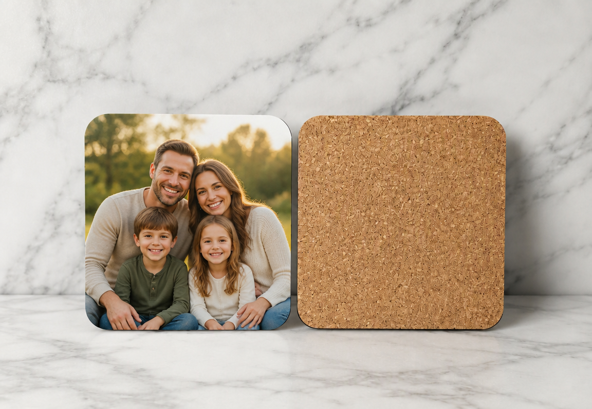 Custom hard square coaster