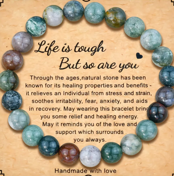 Natural gemstone bracelet