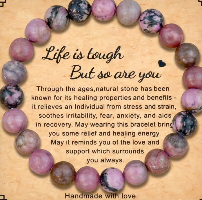 Natural gemstone bracelet