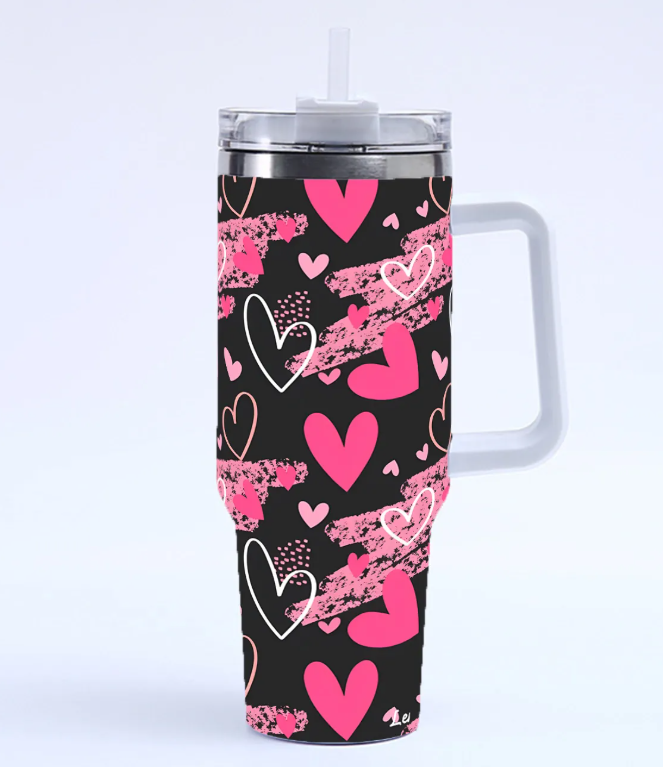 Large tumbler with handle