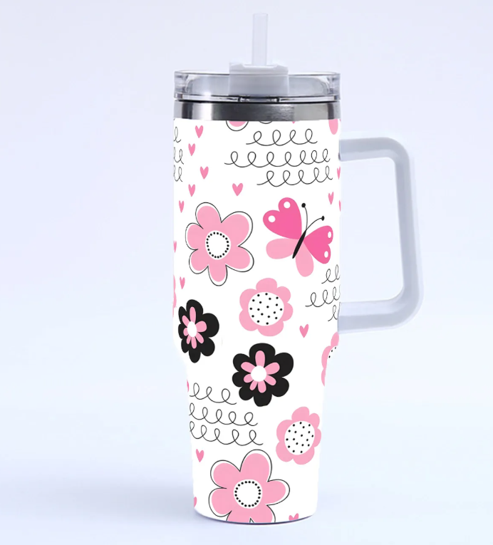 Large tumbler with handle