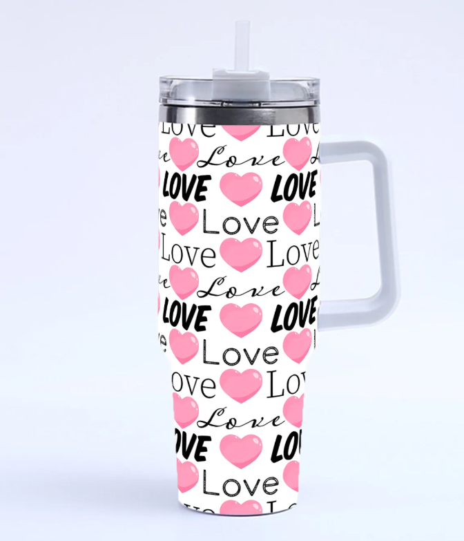 Large tumbler with handle
