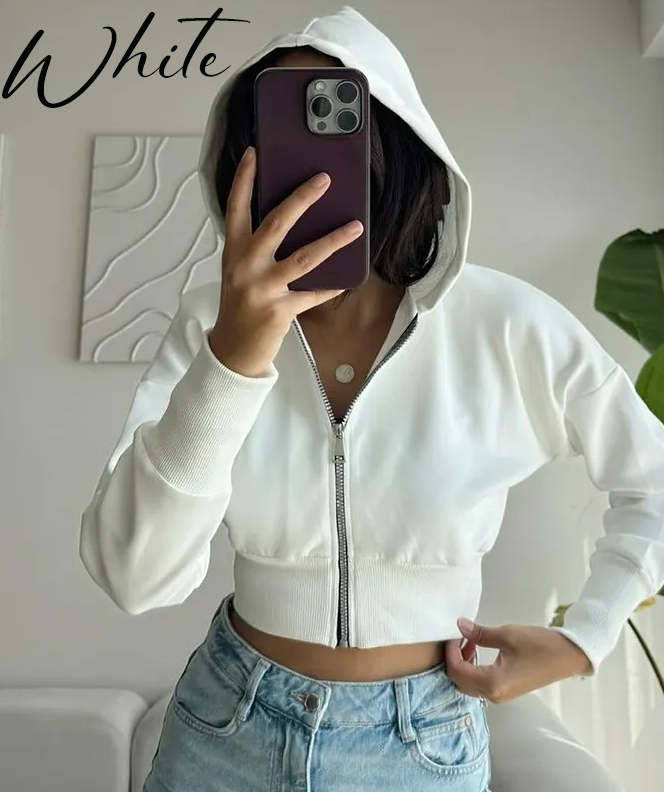 Cropped hoodie
